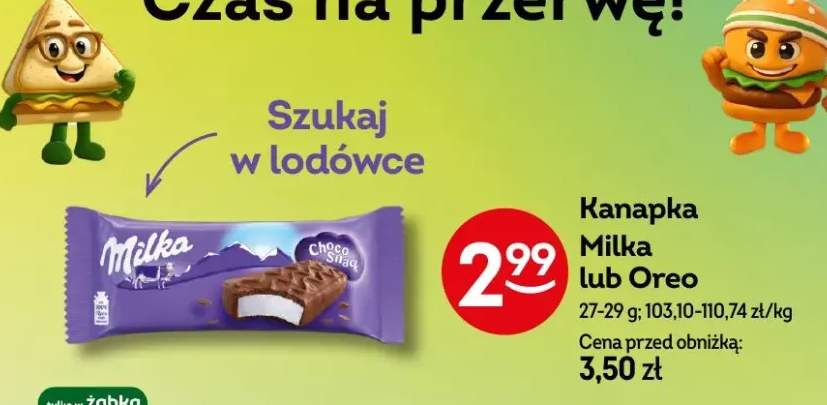 mleczna kanapka