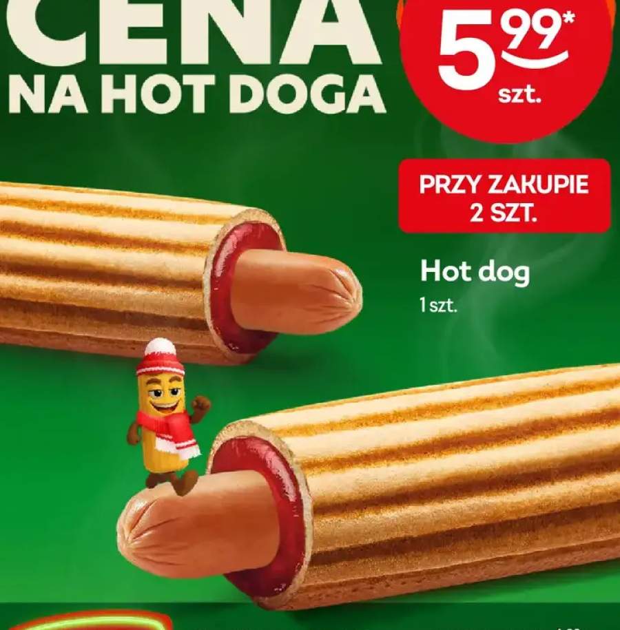 hot dog z parówką