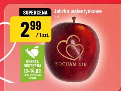 jabłka walentynkowe