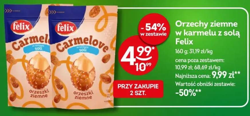 Orzeszki ziemne w karmelu z solą