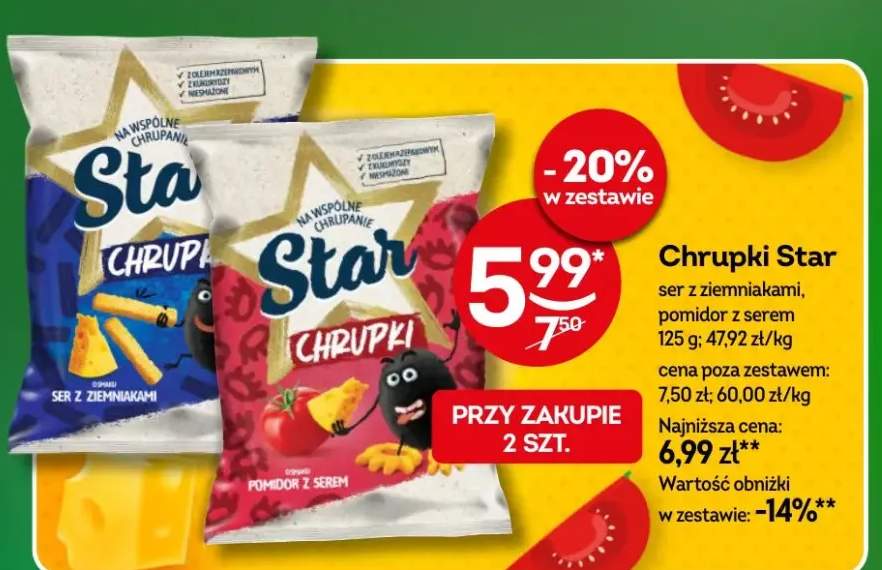 Chrupki Star ser z ziemniakami