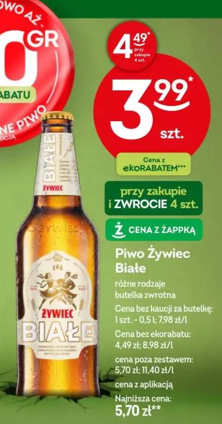 Piwo Białe różne rodzaje