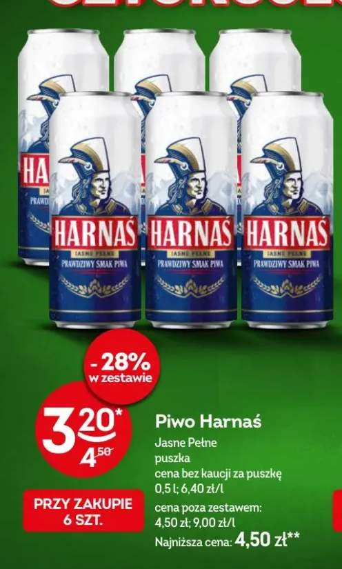 Piwo Harnaś Jasne Pełne puszka