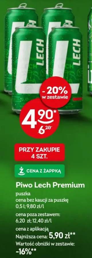 Piwo Lech Premium puszka