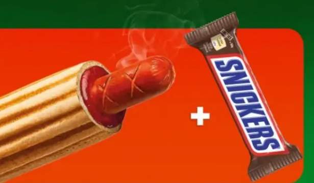 Hot Dog Max + baton Snickers