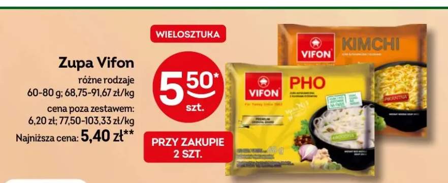 Zupa Vifon różne rodzaje