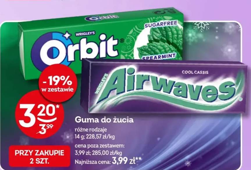 Guma do żucia różne rodzaje