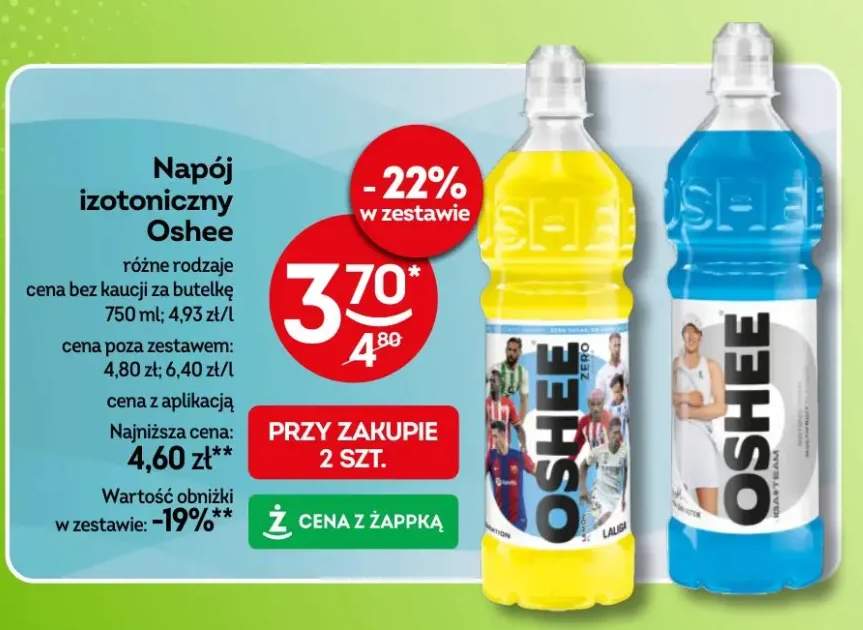 Napój izotoniczny różne rodzaje