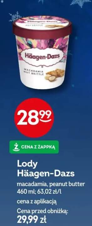 Lody macadamia, peanut butter