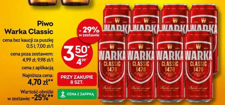Piwo Warka Classic