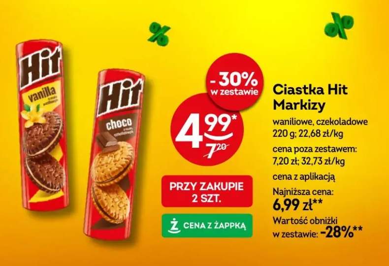 Ciastka Hit Markizy waniliowe