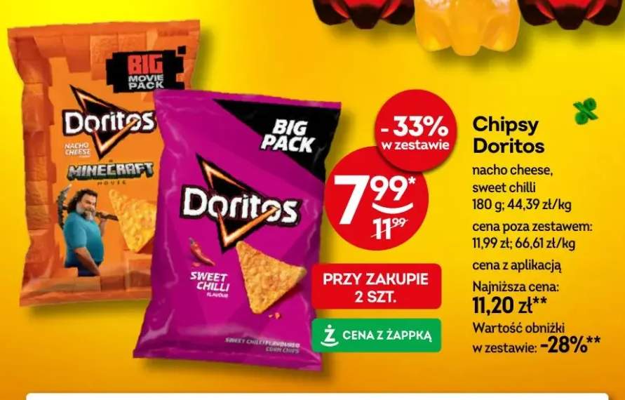 Chipsy Doritos sweet chilli