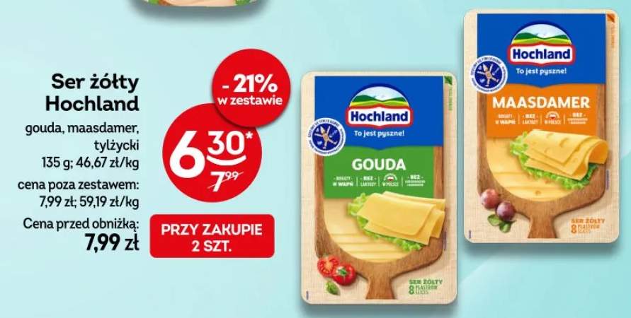 Ser żółty gouda, maasdamer, tylżycki