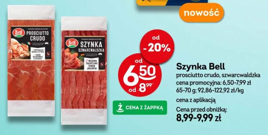 Szynka prosciutto crudo, szwarcwaldzka