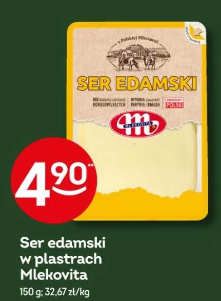 Ser edamski w plastrach