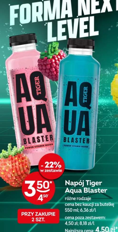 Napój Tiger Aqua Blaster różne rodzaje