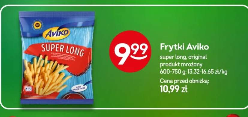 Frytki super long, original produkt mrożony