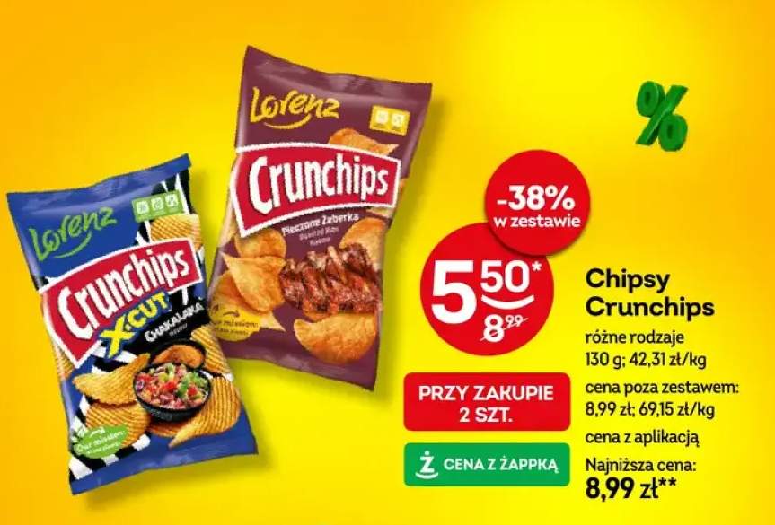 Chipsy Crunchips różne rodzaje
