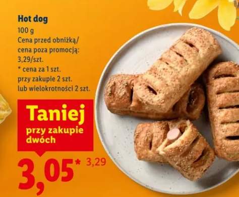 hot dog z parówką