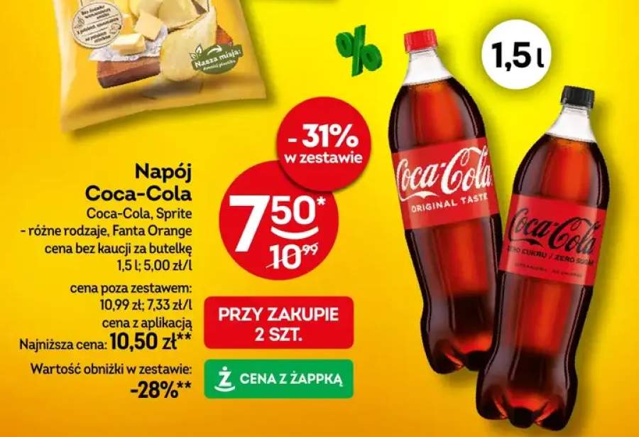 Napój Coca-Cola, Sprite, Fanta Orange