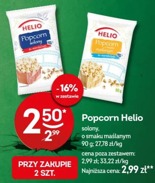 Popcorn o smaku maślanym