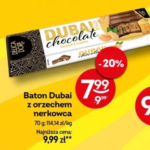 Baton Dubai z orzechem nerkowca