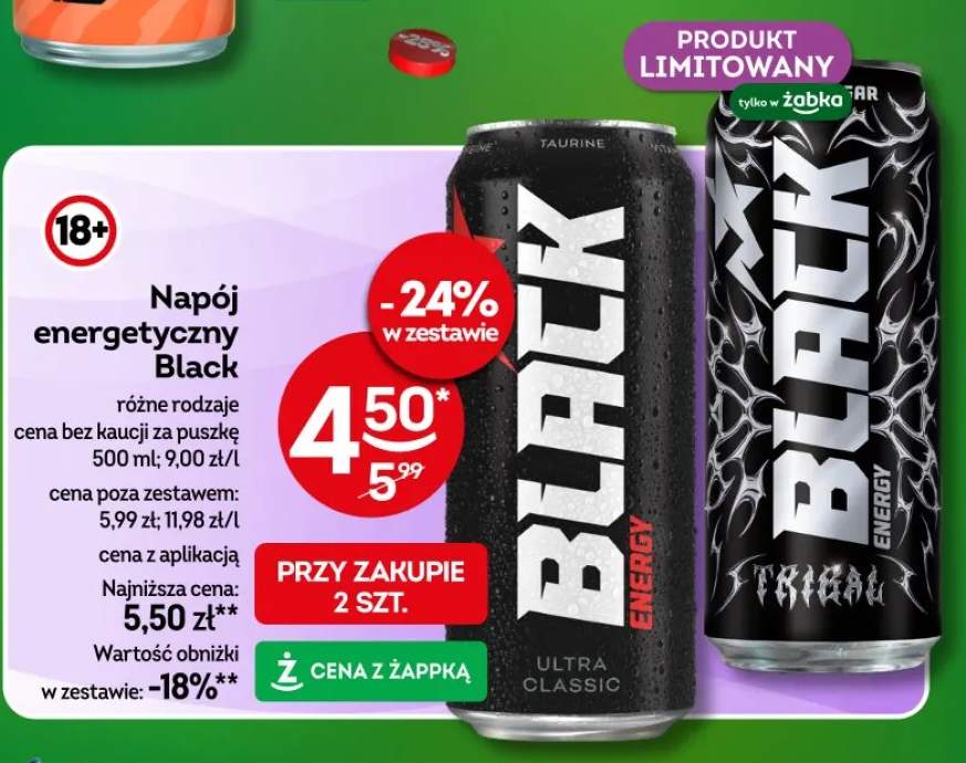 Napój energetyczny Black