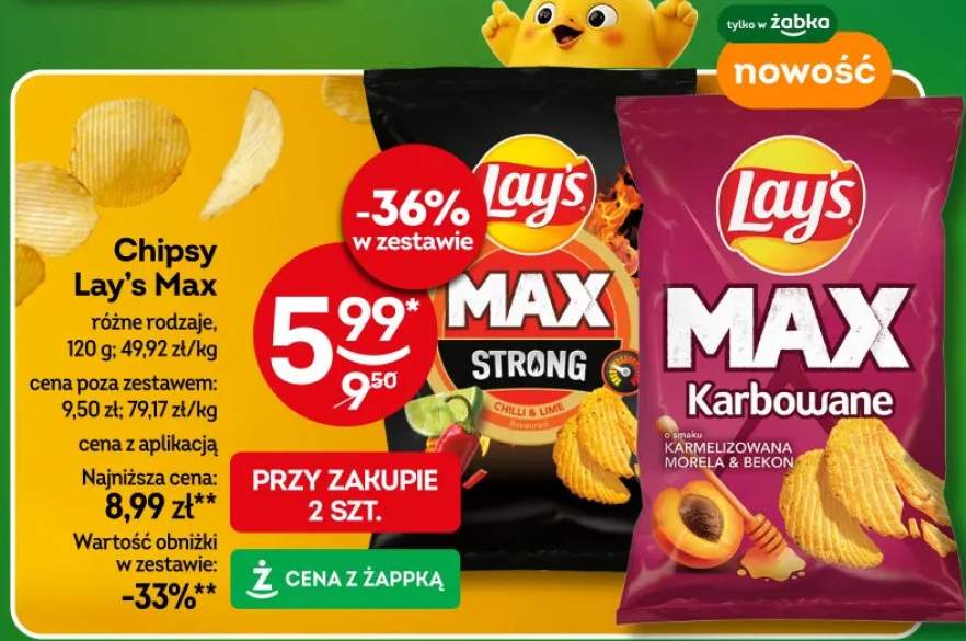 Chipsy Max różne rodzaje