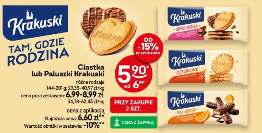 Ciastka różne rodzaje