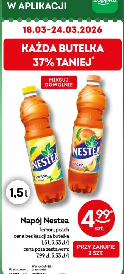 Napój Nestea lemon, peach