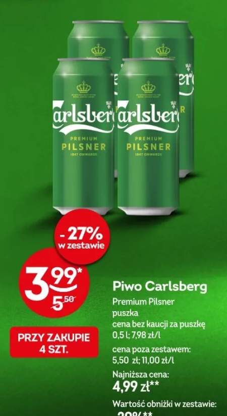 Piwo Carlsberg Premium Pilsner