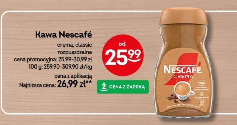 Kawa crema, classic rozpuszczalna