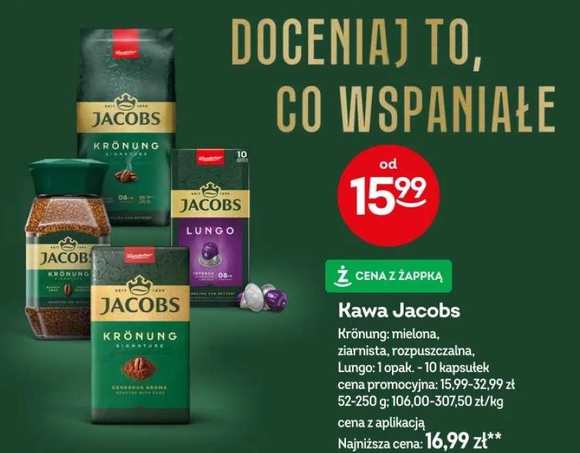 Kawa Krönung mielona, ziarnista, rozpuszczalna