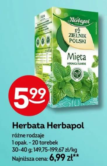 Herbata Herbapol różne rodzaje