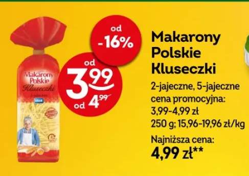 Makaron polskie kluseczki
