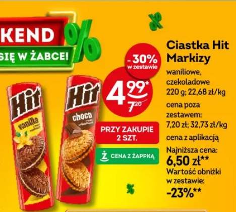 Ciastka Hit Markizy waniliowe