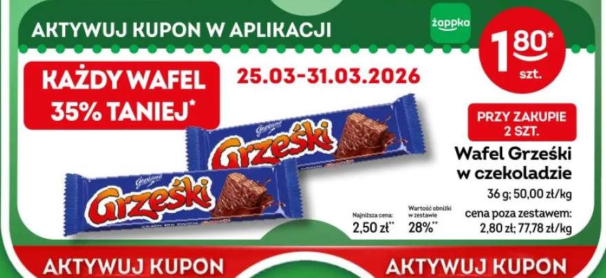 Wafel Grzeski w czekoladzie