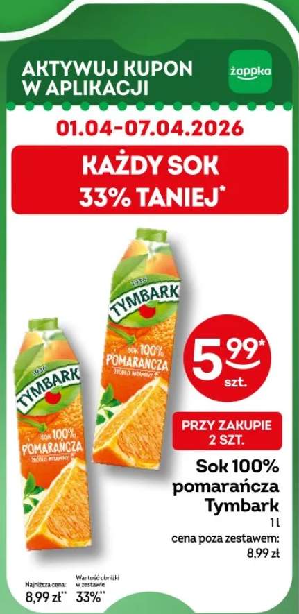 Sok 100% pomarańcza