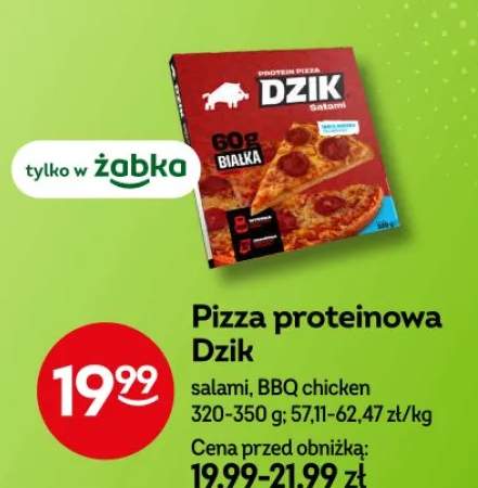 Pizza proteinowa salami, BBQ chicken