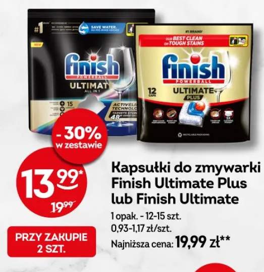 Kapsułki do zmywarki Ultimate Plus lub Ultimate