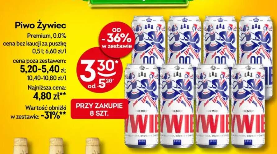 Piwo Żywiec Premium bezalkoholowe 0,0%