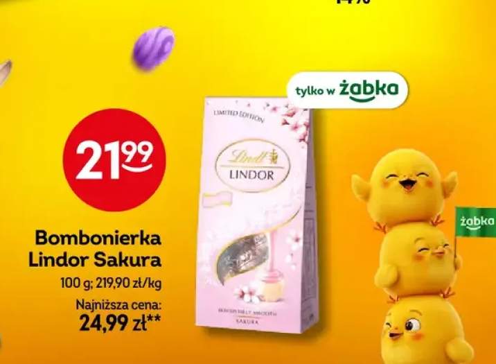 Bombonierka Lindor Sakura