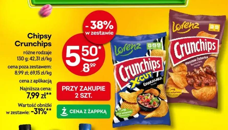 Chipsy Crunchips różne rodzaje