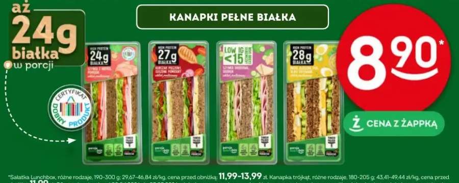 Kanapki pełne białka