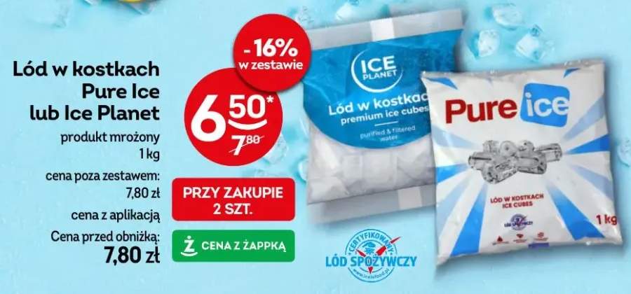 Lód w kostkach Ice Planet