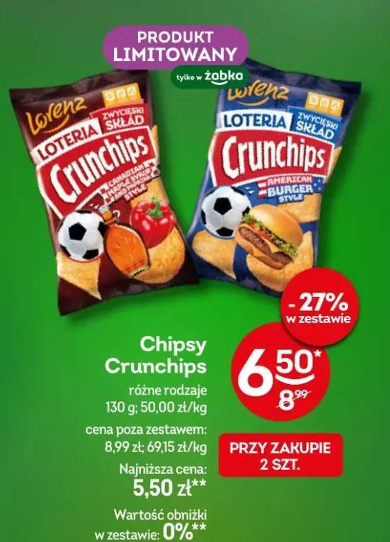 Chipsy Crunchips różne rodzaje