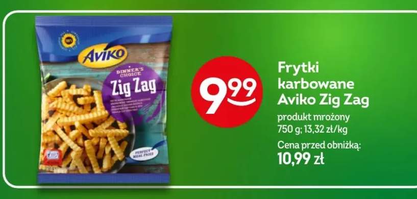 Frytki karbowane Zig Zag produkt mrożony