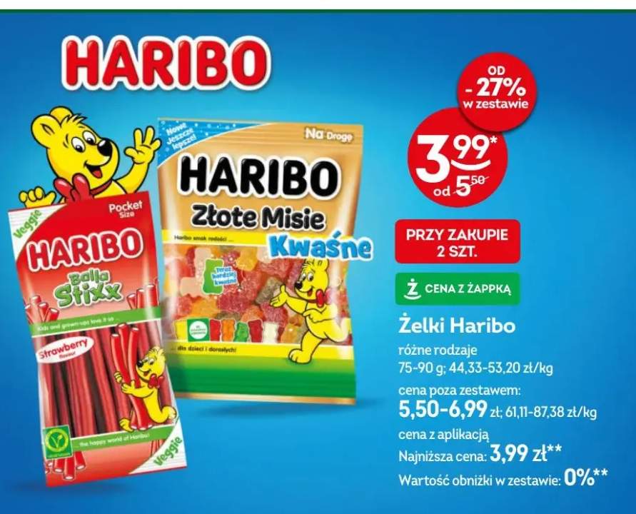 Żelki różne rodzaje