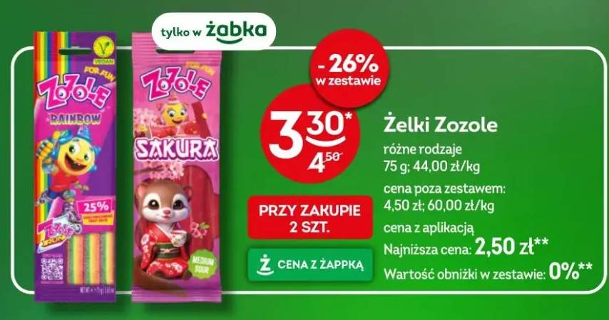 Żelki różne rodzaje