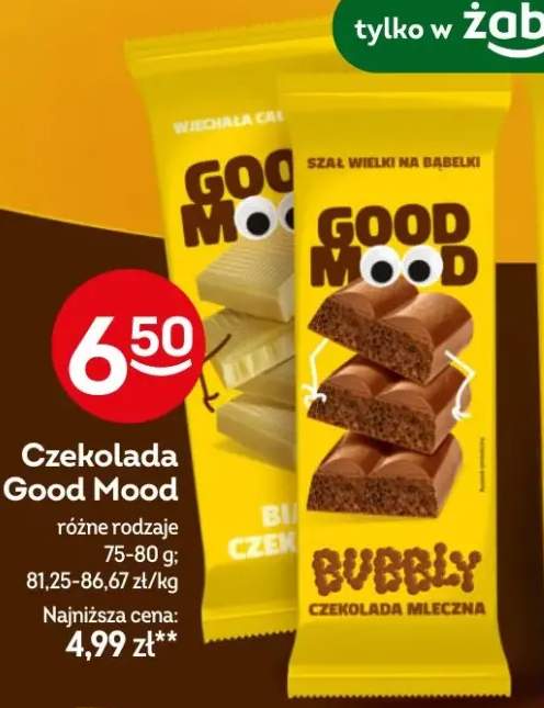 Czekolada bubbly biała, mleczna